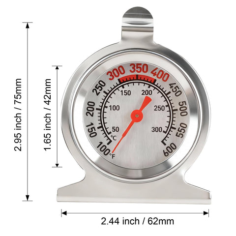 CloudHand oven thermometer wide range 100–600°F enables versatile cooking.