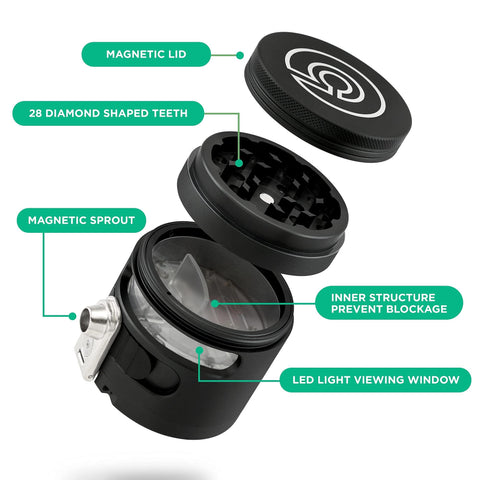 Cloudious9 Tectonic9 LED viewing window lets you check contents at a glance.