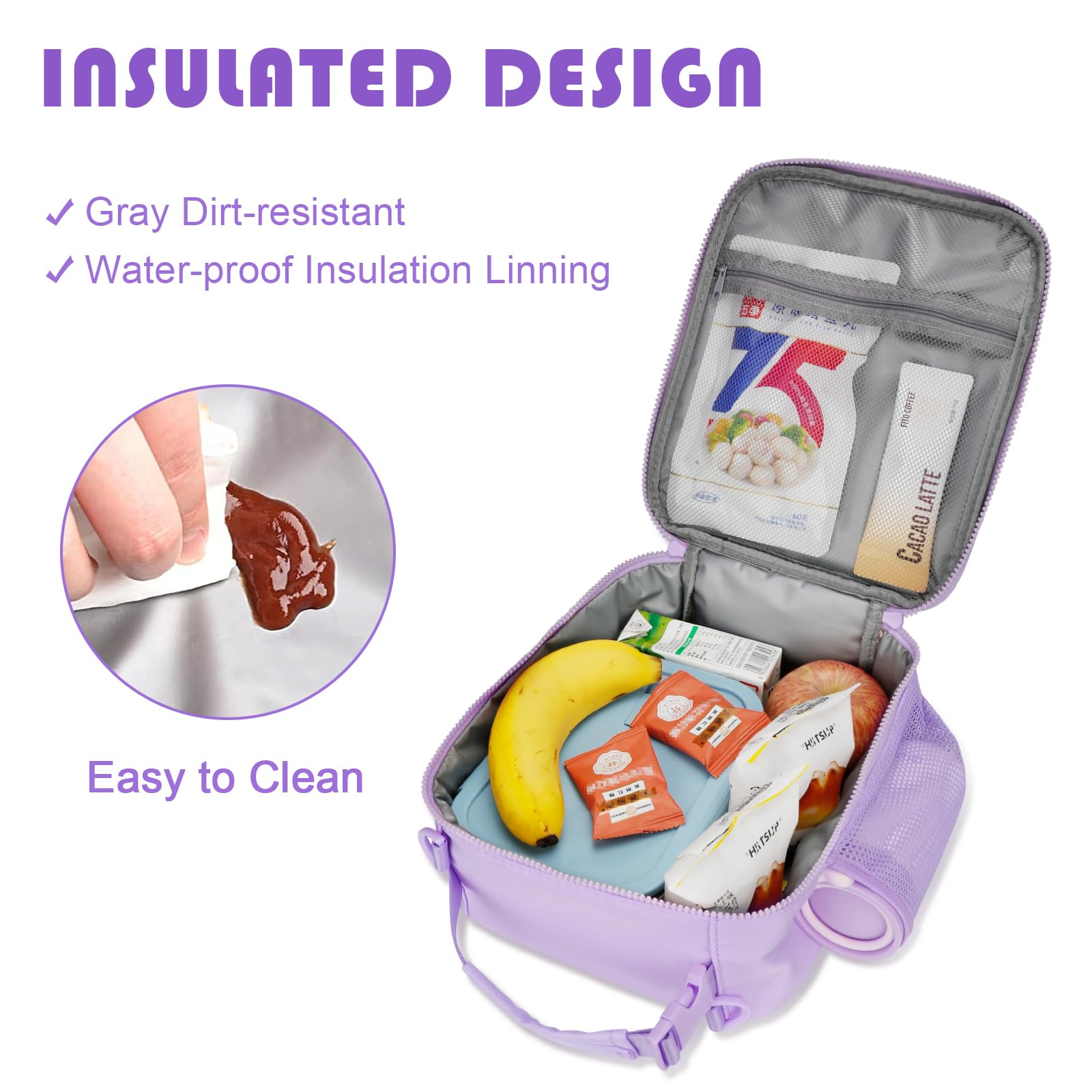 CLOUDWINGS insulated liner close-up highlighting 3-layer insulation