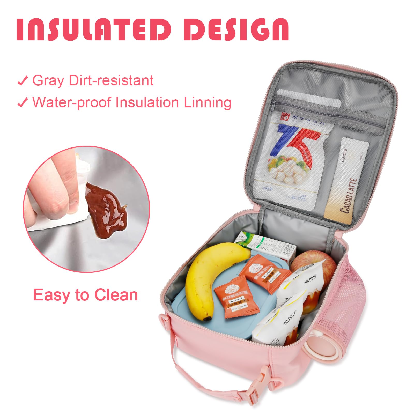 CLOUDWINGS 3-layer insulation keeps meals fresh during commutes.