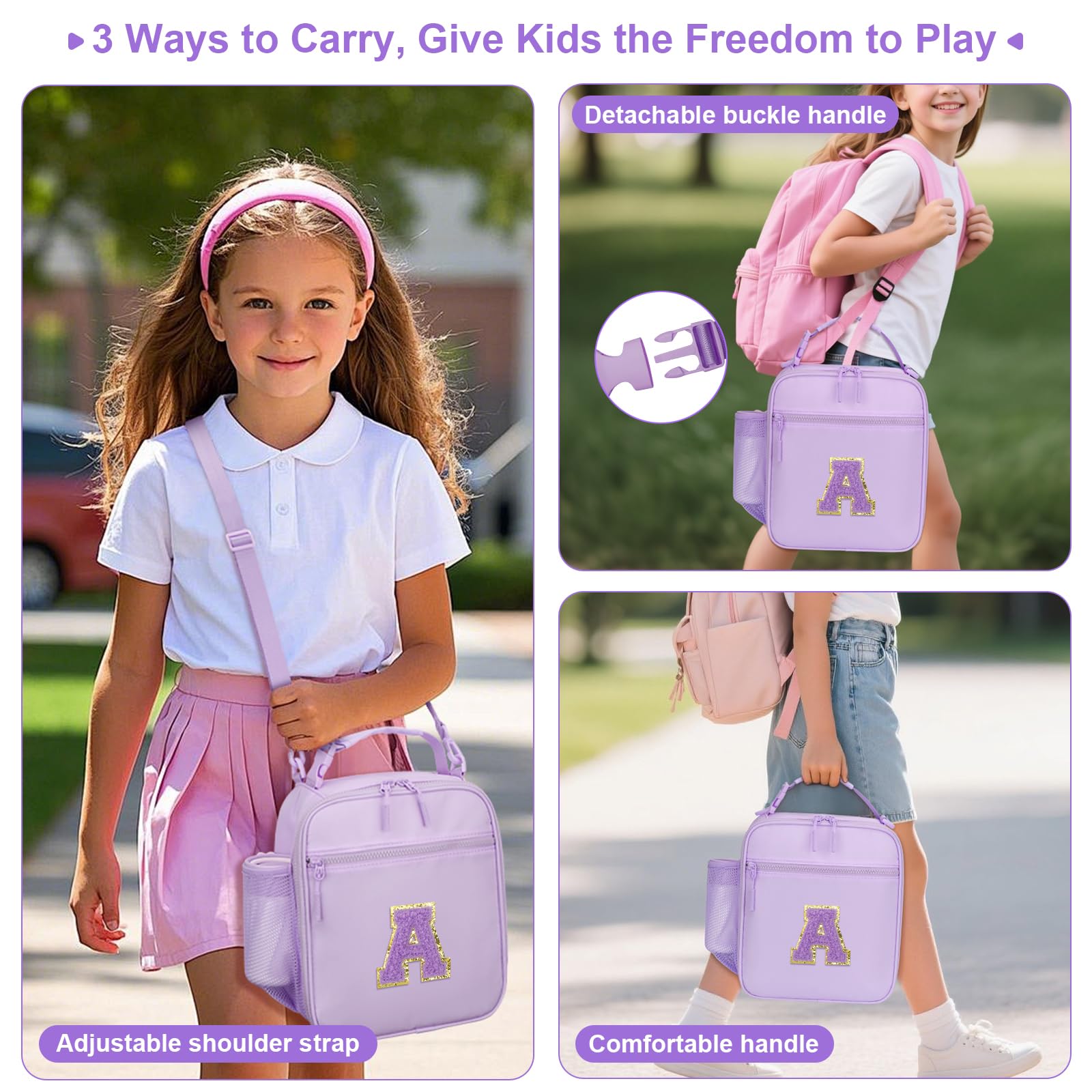 CLOUDWINGS lunch bag 3-way carry demonstration for daycare, school, and travel