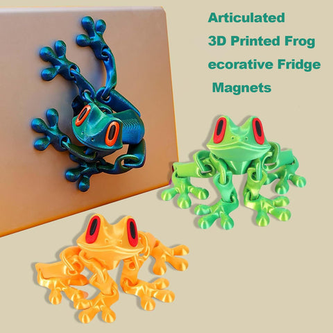 clould fitness realistic jointed frog mid pose on a shelf