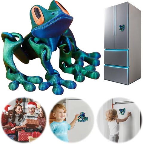 clould fitness gift ready jointed frog, unique desk companion