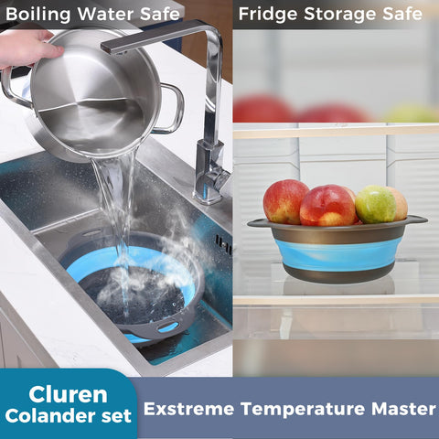 Cluren large tray catches drips and serves as a dish drying rack.
