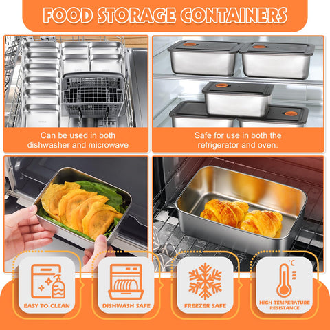 CLWVPCOT 10-pack lunch boxes ideal for snacks and on-the-go meals.