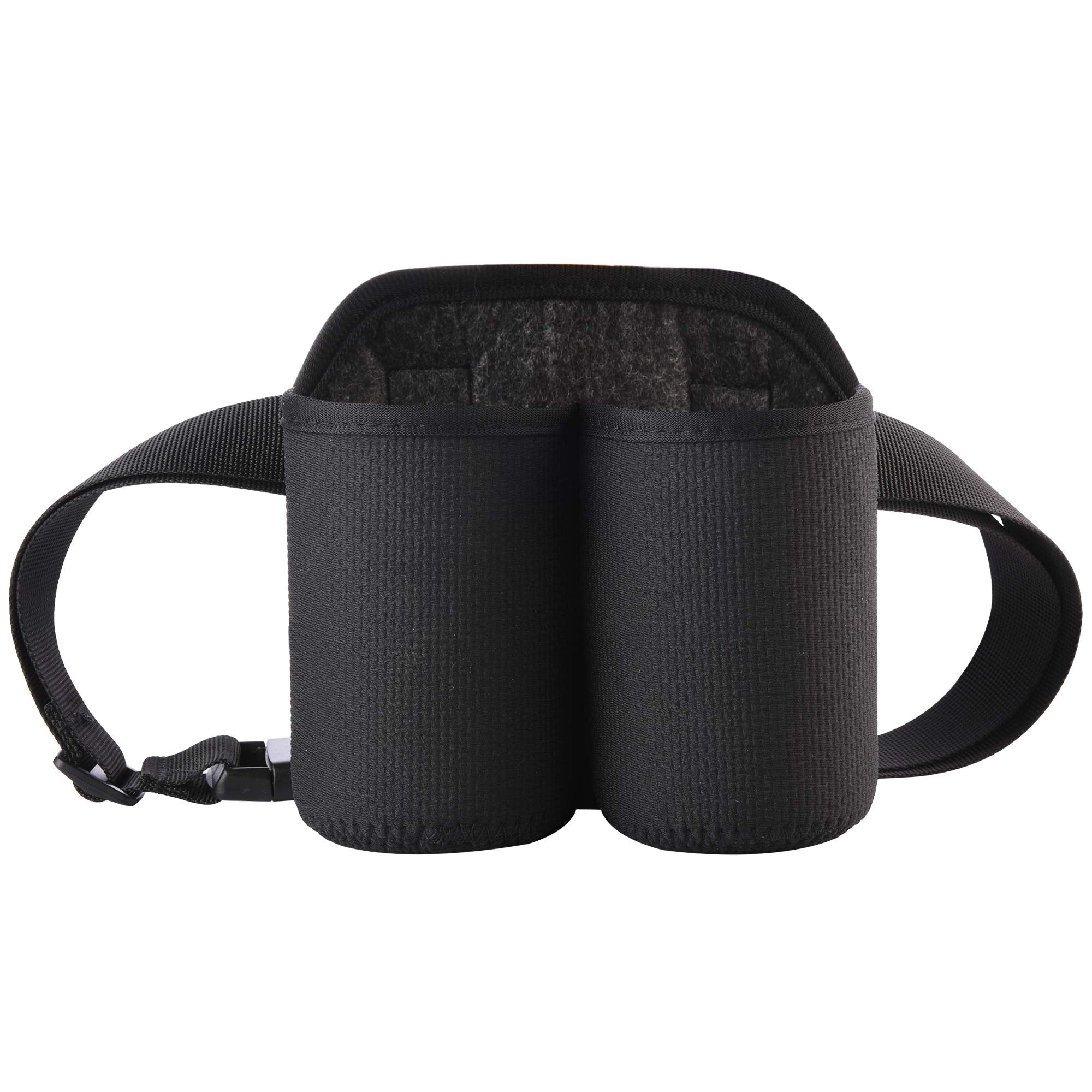 CM 2-Bottles Beer Belt Strap closeup shows durable neoprene material.
