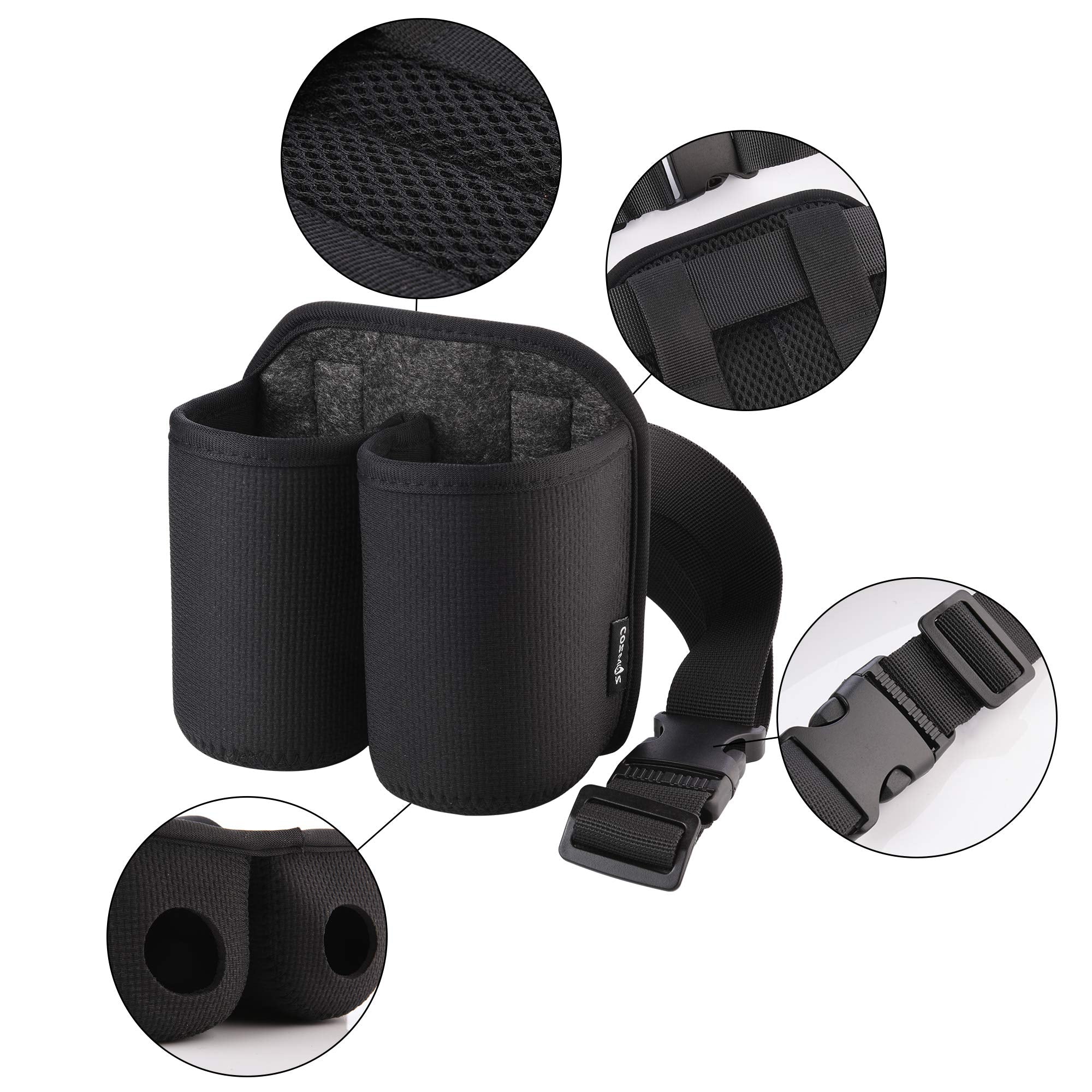CM 2-Bottles Beer Belt Strap two-bottle design for beverages.