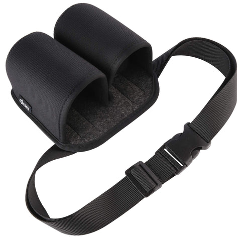 CM 2-Bottles Beer Belt Strap bottom hole supports inverted bottles.