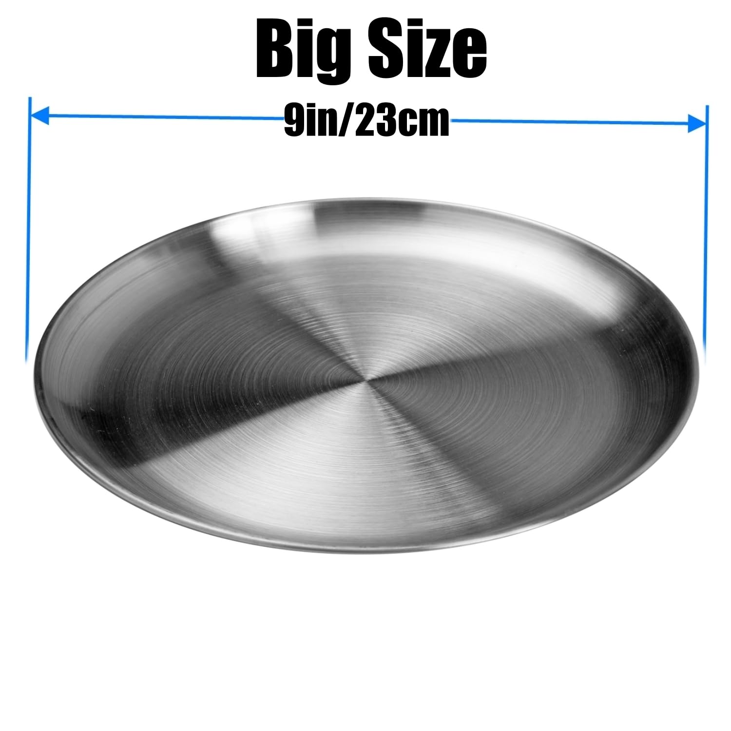 CAMBUY 9-inch plate is dishwasher safe for quick cleanup.