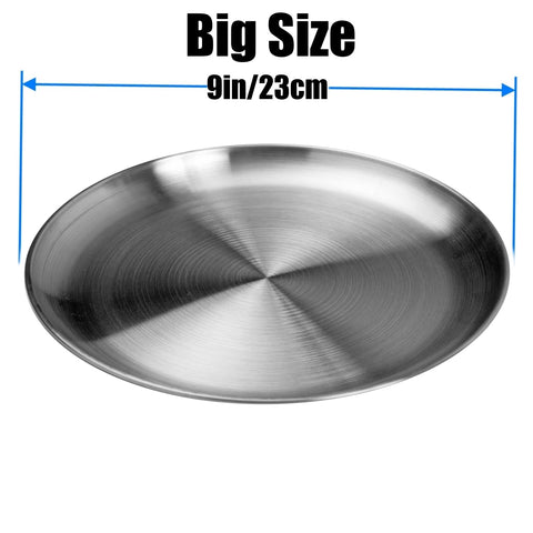 CAMBUY 9-inch plate is dishwasher safe for quick cleanup.