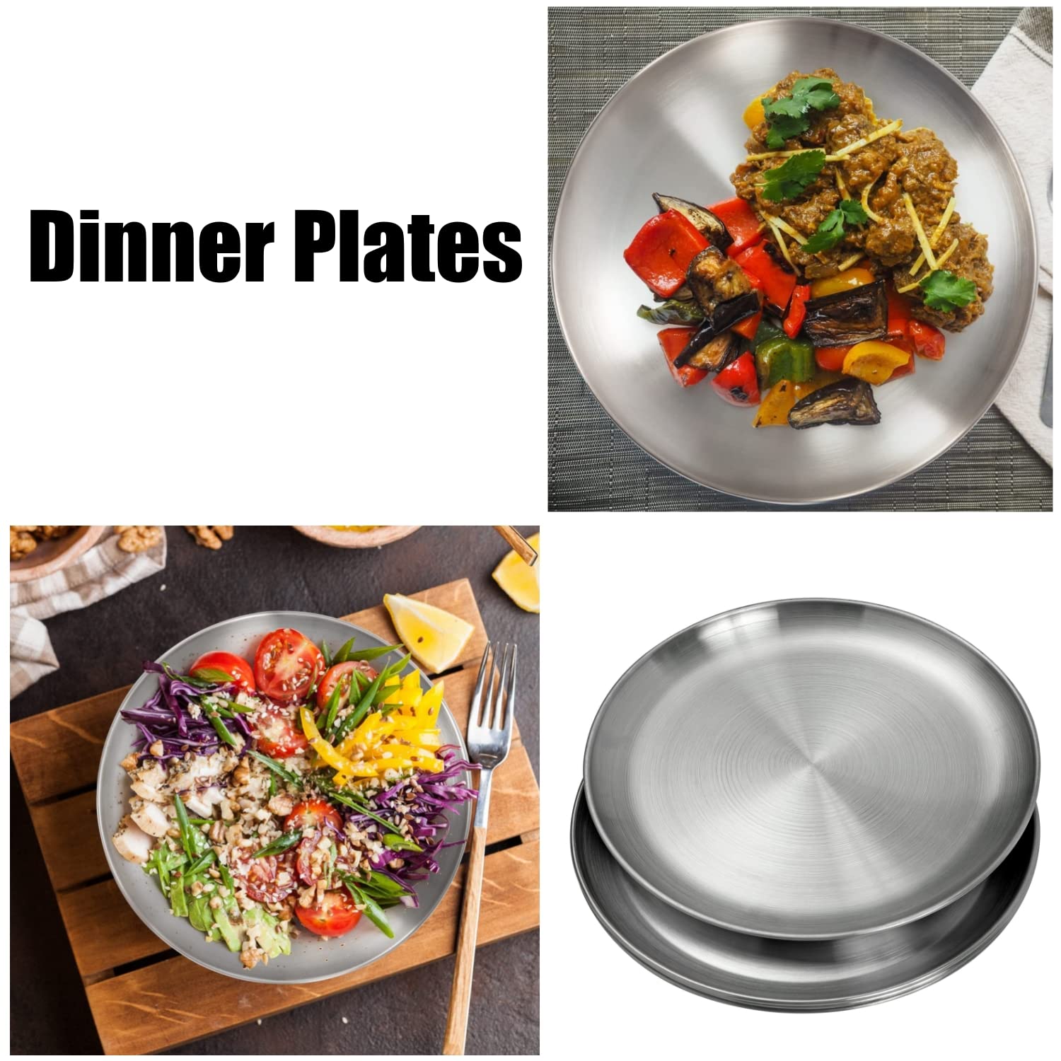 CAMBUY 9-inch plate for outdoor picnics and camping meals.