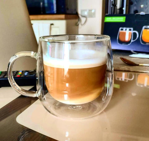 CNGLASS two-mug set on countertop ready for daily routines