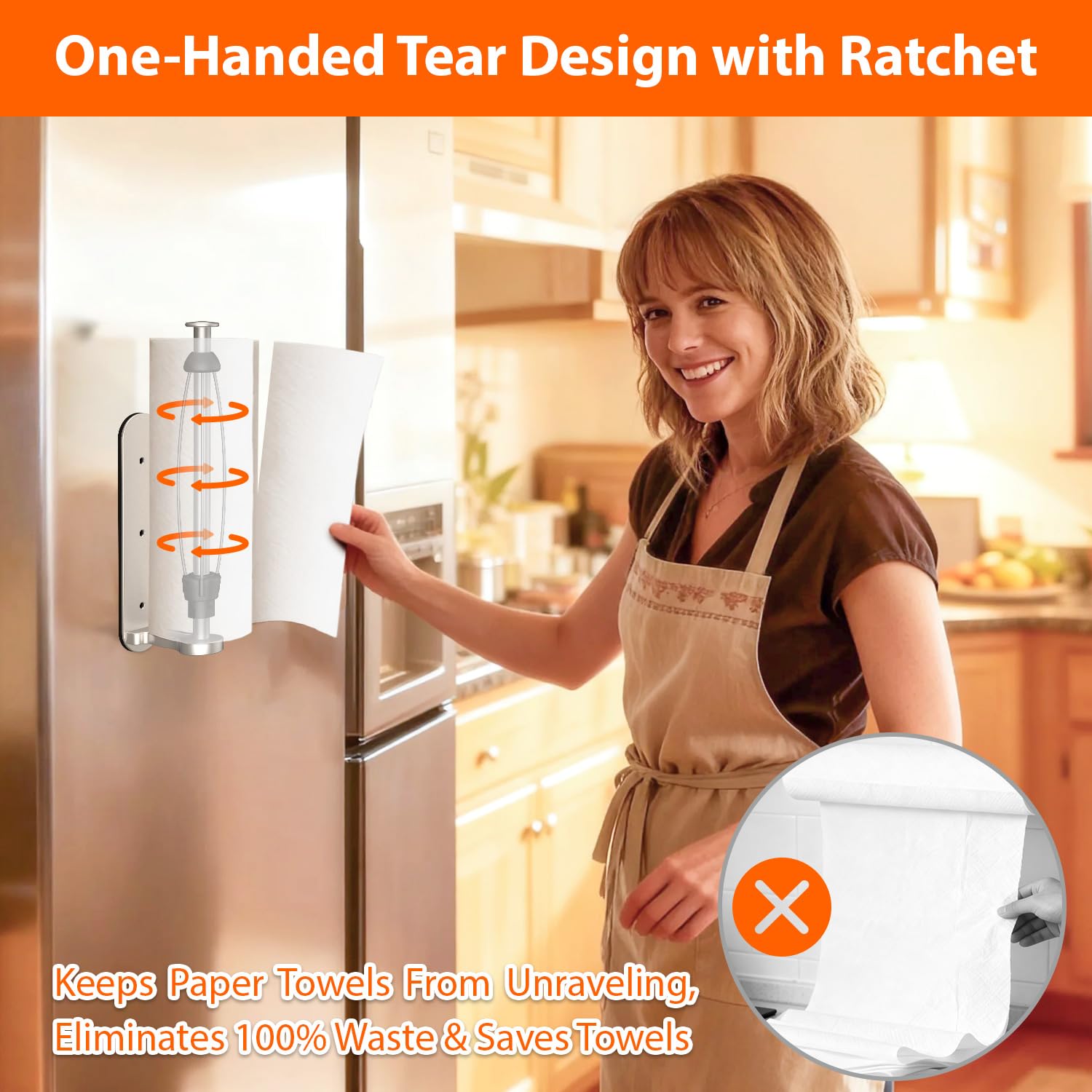 CNARIO one hand tear with ratchet mechanism for easy dispensing