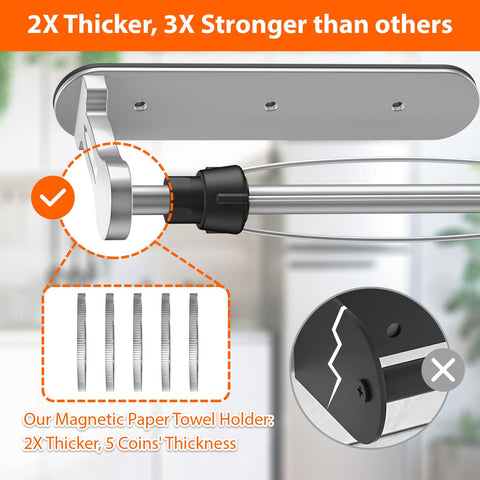 CNARIO self adhesive kitchen mount sticks securely to metal surfaces