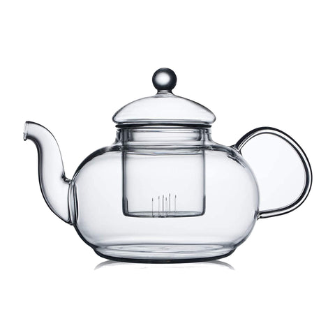 CNGLASS 33.8oz glass teapot with removable infuser for blooming tea