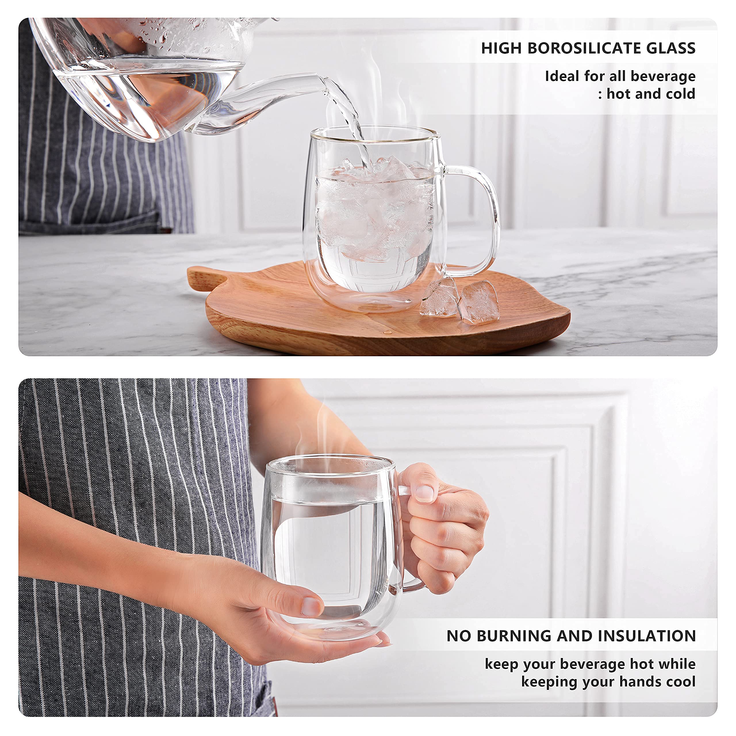 CNGLASS clear borosilicate glass texture emphasizing durability.