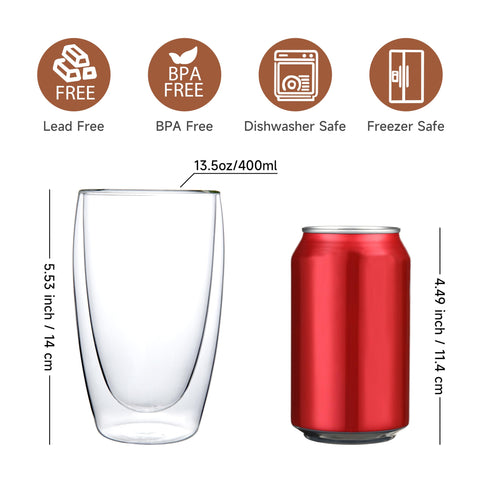 CNGLASS clear borosilicate mug with steam showcasing premium coffee.