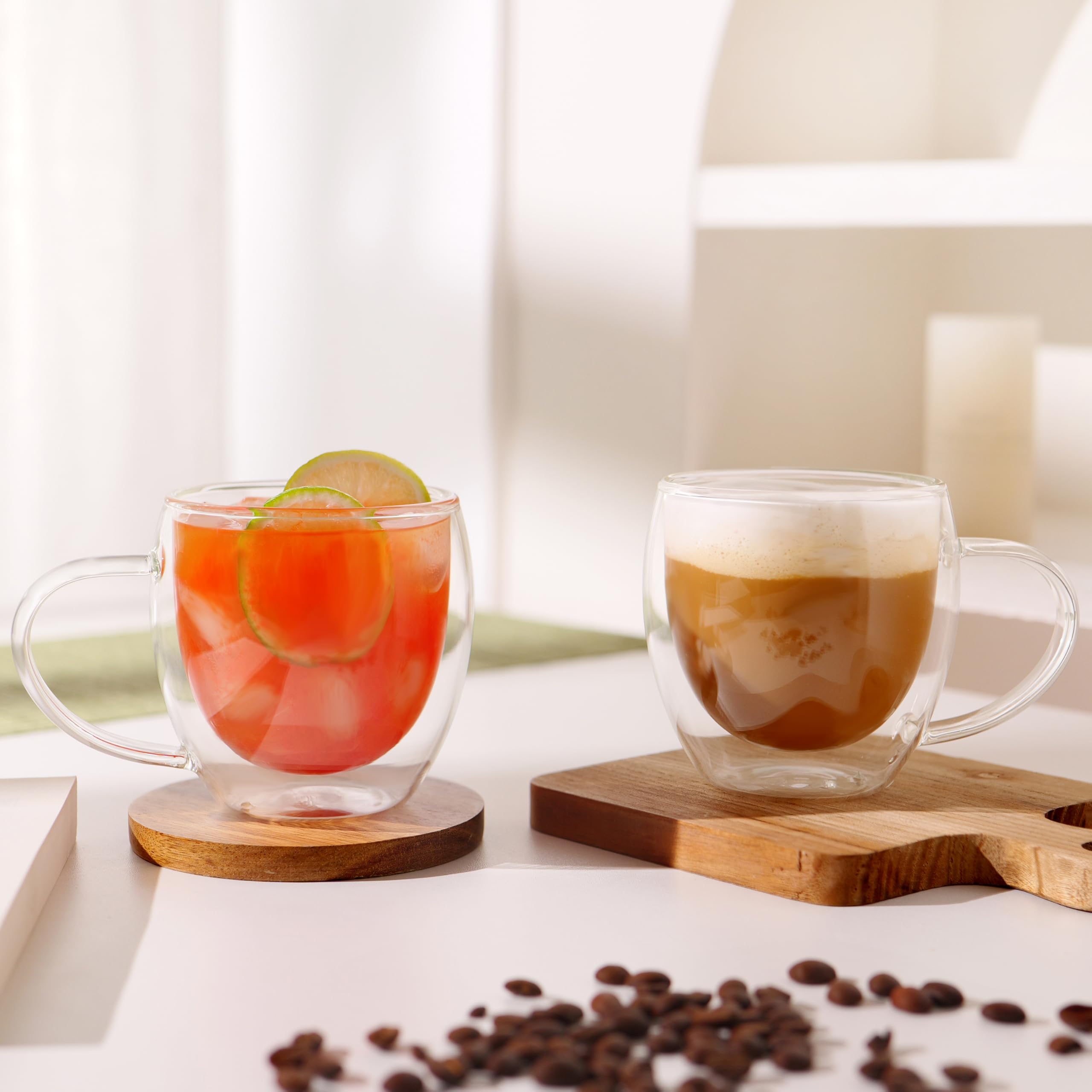 CNGLASS dishwasher-safe glass mug offers easy cleaning and practicality.