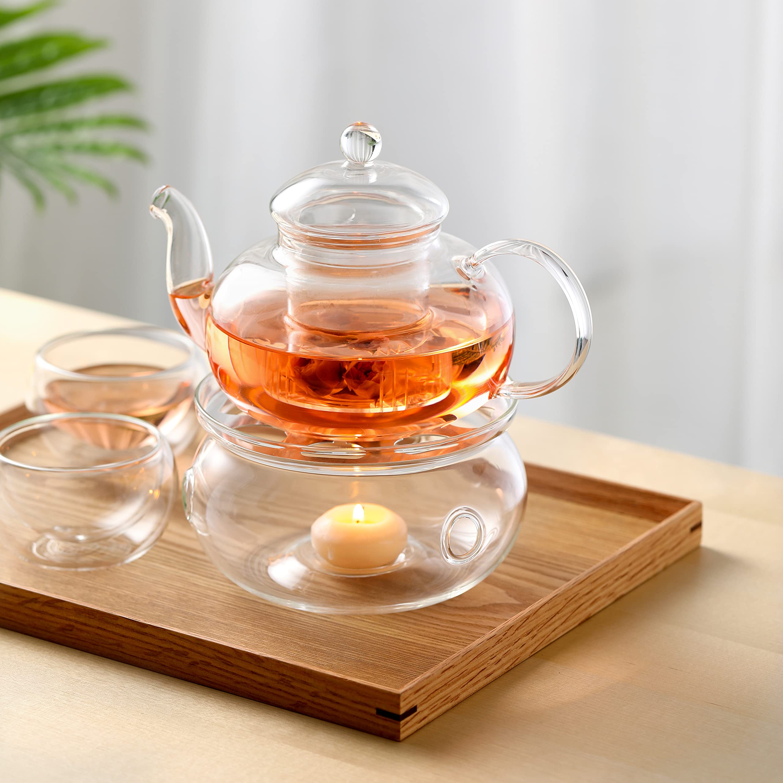 CNGLASS teapot on top-rack dishwasher for easy cleanup