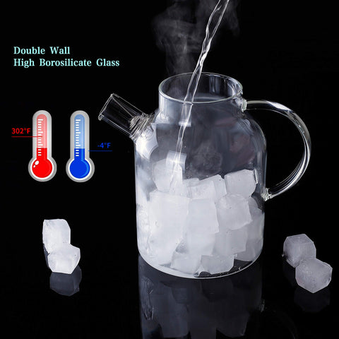 CNGLASS teapot top rack dishwasher safe for easy cleanup.