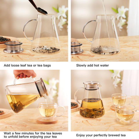 CNGLASS elegant teapot makes a thoughtful gift for tea lovers.