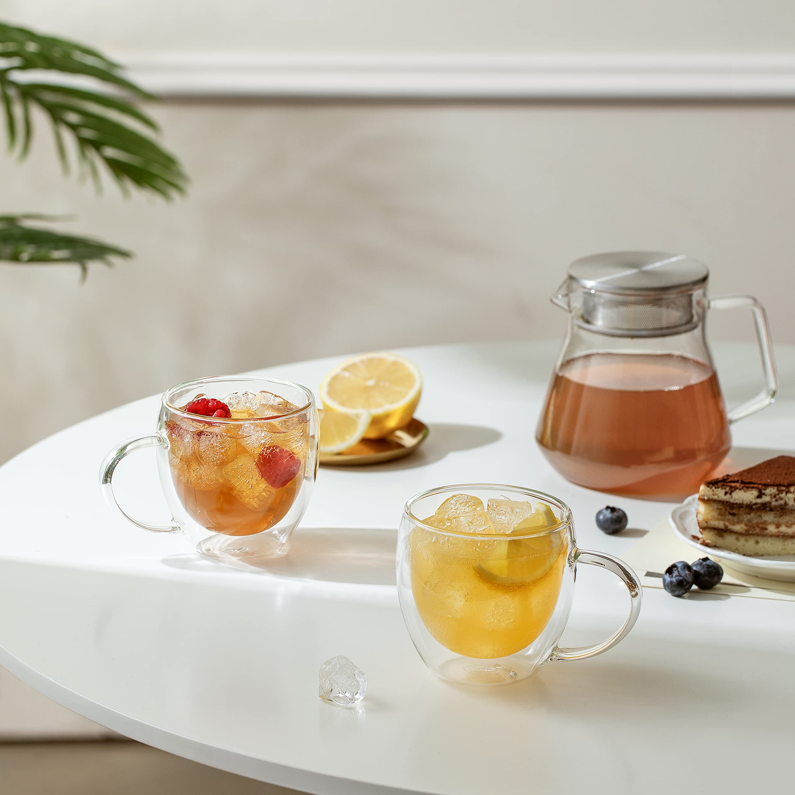 CNGLASS hand-blown borosilicate mug, lightweight yet durable for daily use