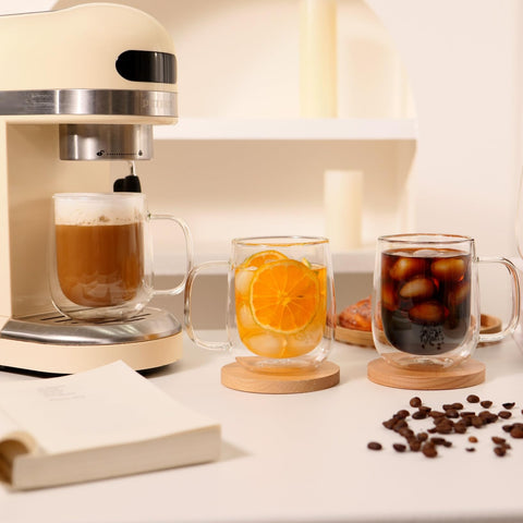 CNGLASS mug in microwave-safe setting for quick reheats