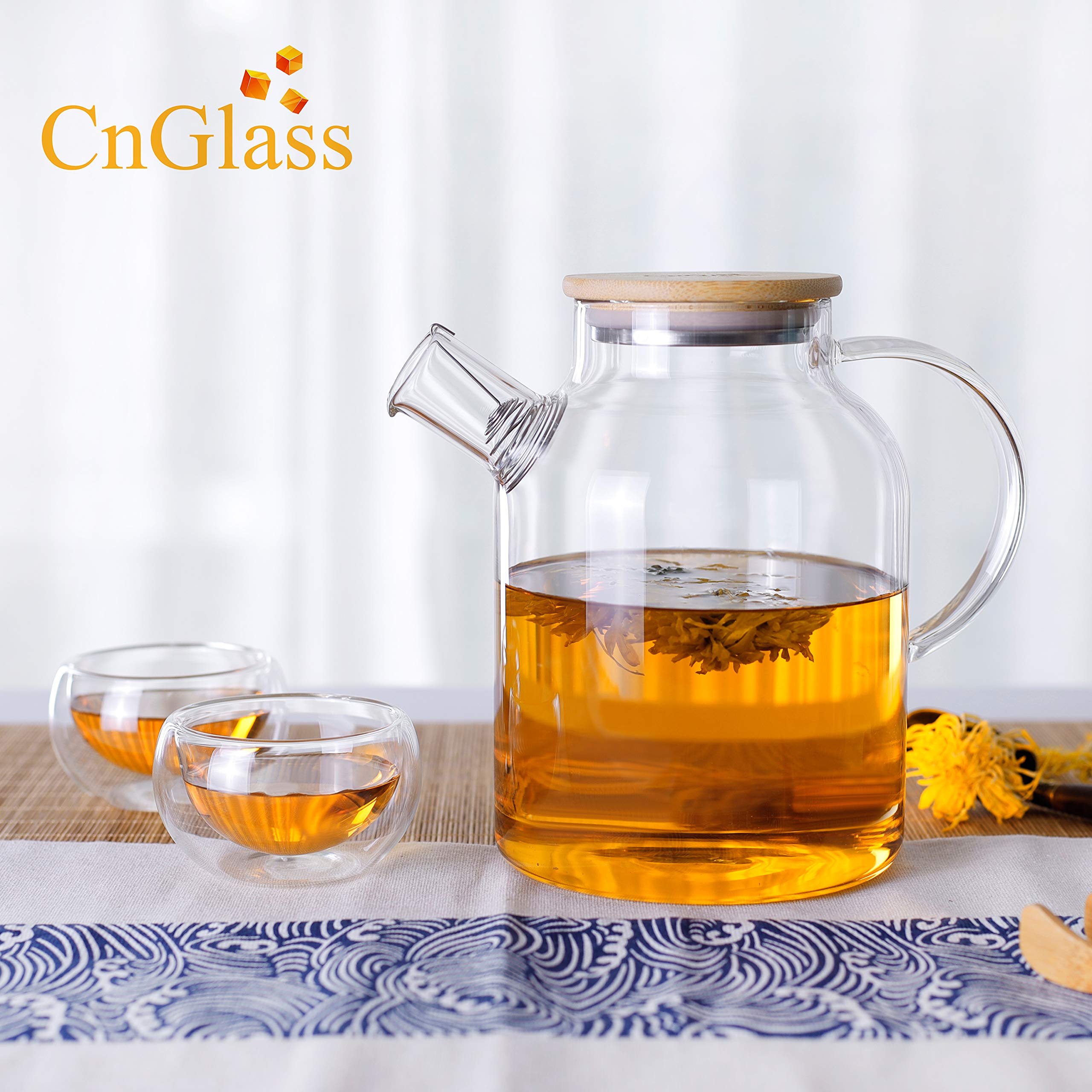 CNGLASS infuser supports loose leaf tea and fruit infusion.