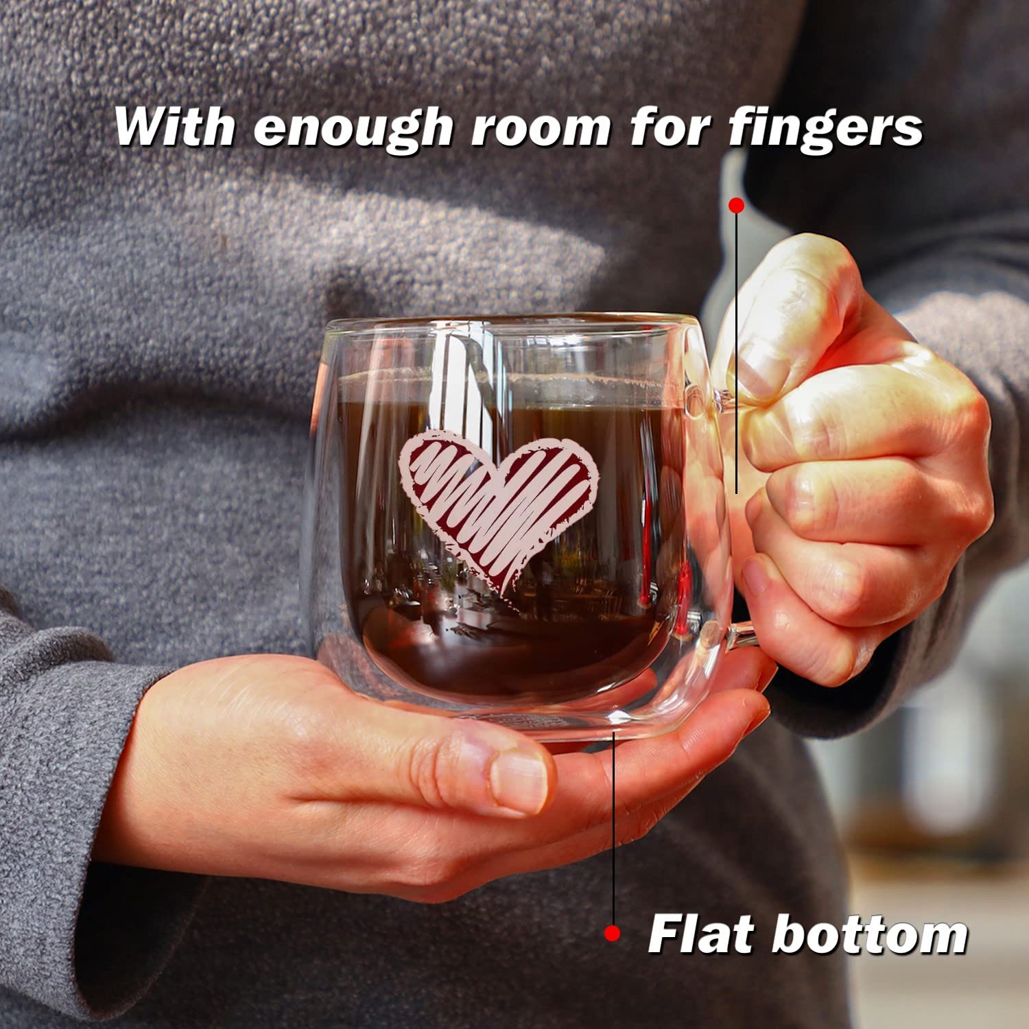 CNGLASS microwave and dishwasher safe mug for easy cleanup