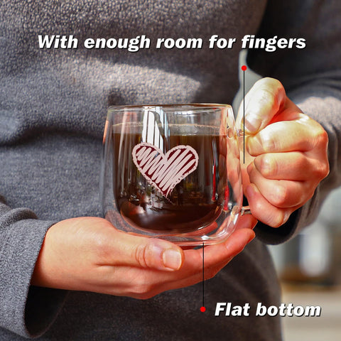 CNGLASS microwave and dishwasher safe mug for easy cleanup