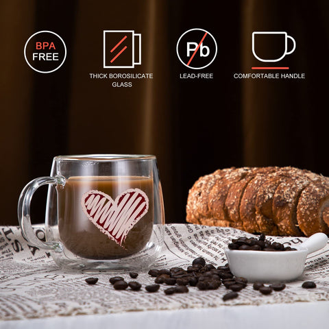 CNGLASS no-sweat insulated mug design keeps hands comfortable