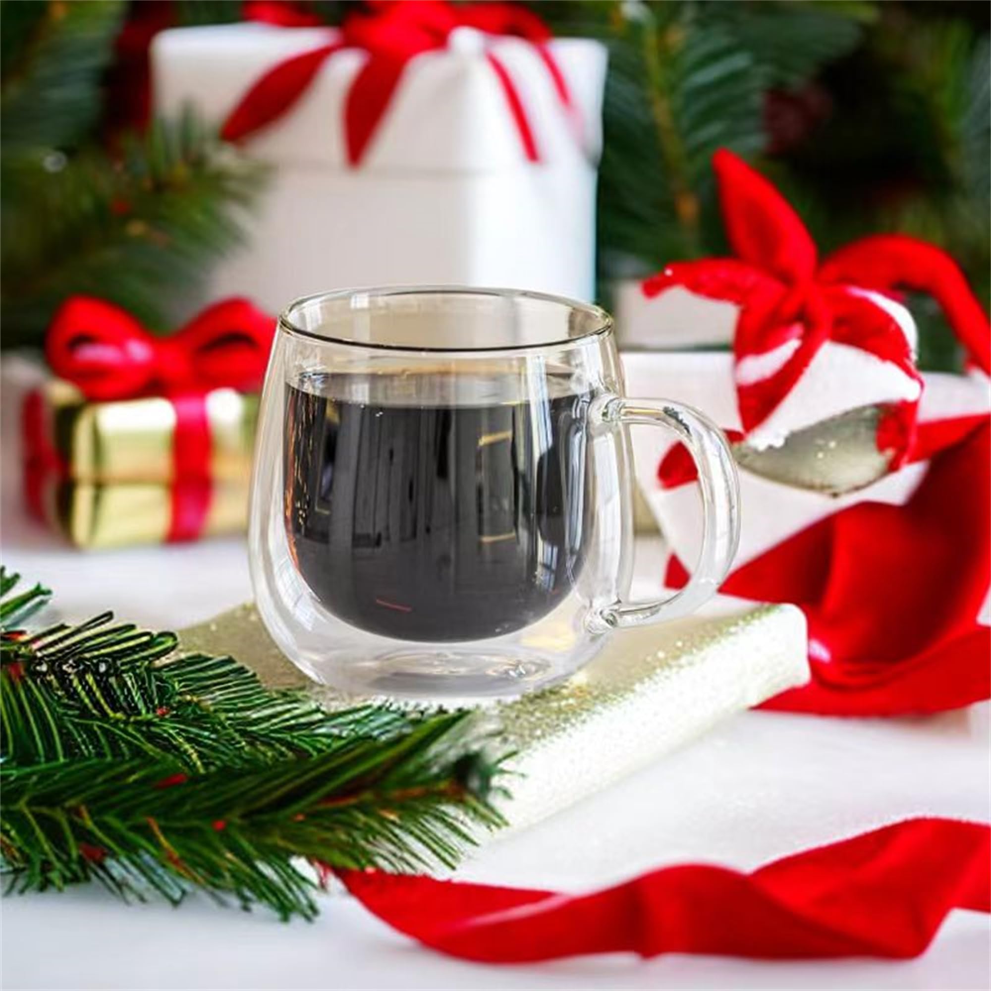 CNGLASS stylish clear mug suits tea and coffee lovers
