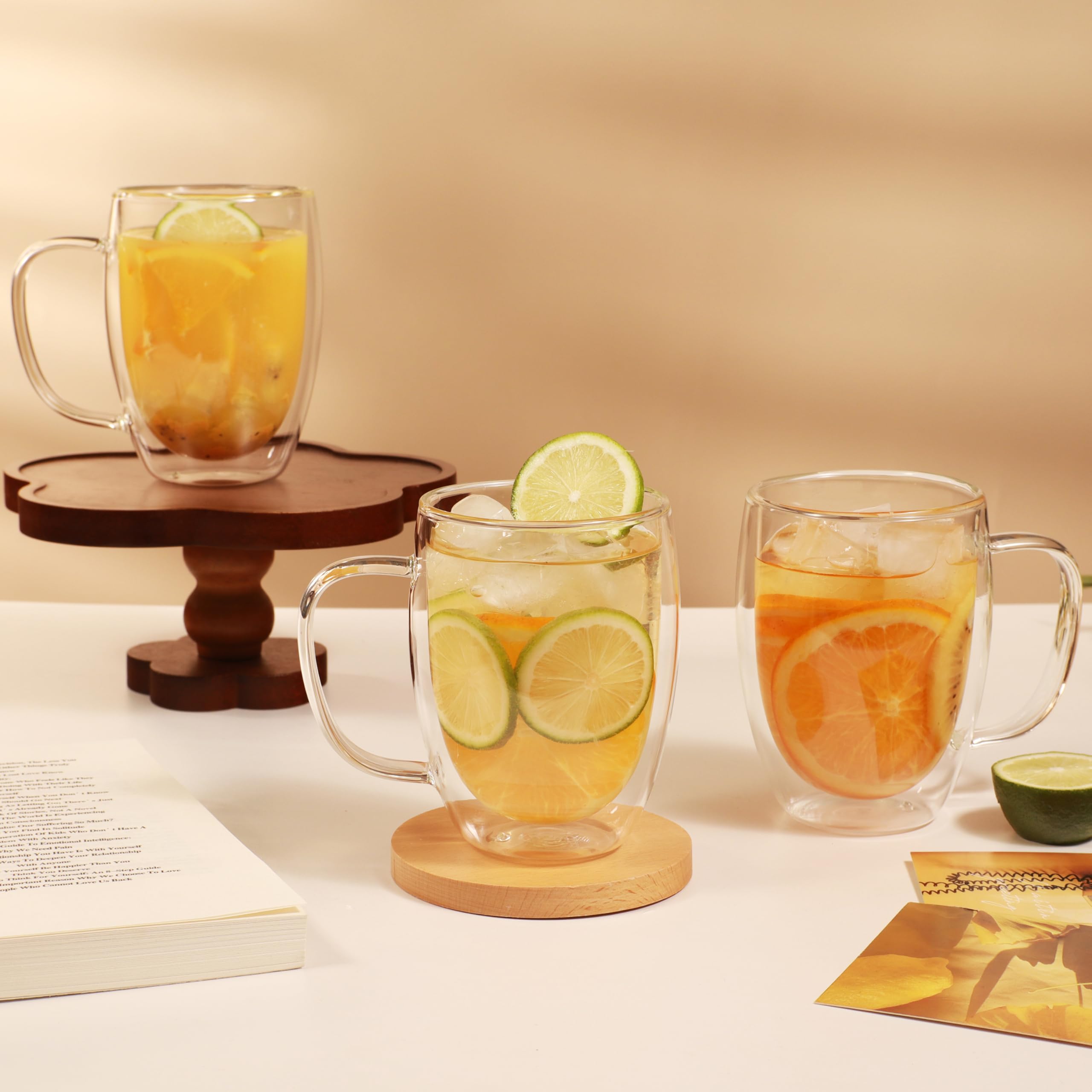 CNGLASS insulated mug keeps iced tea cold while you hold it.