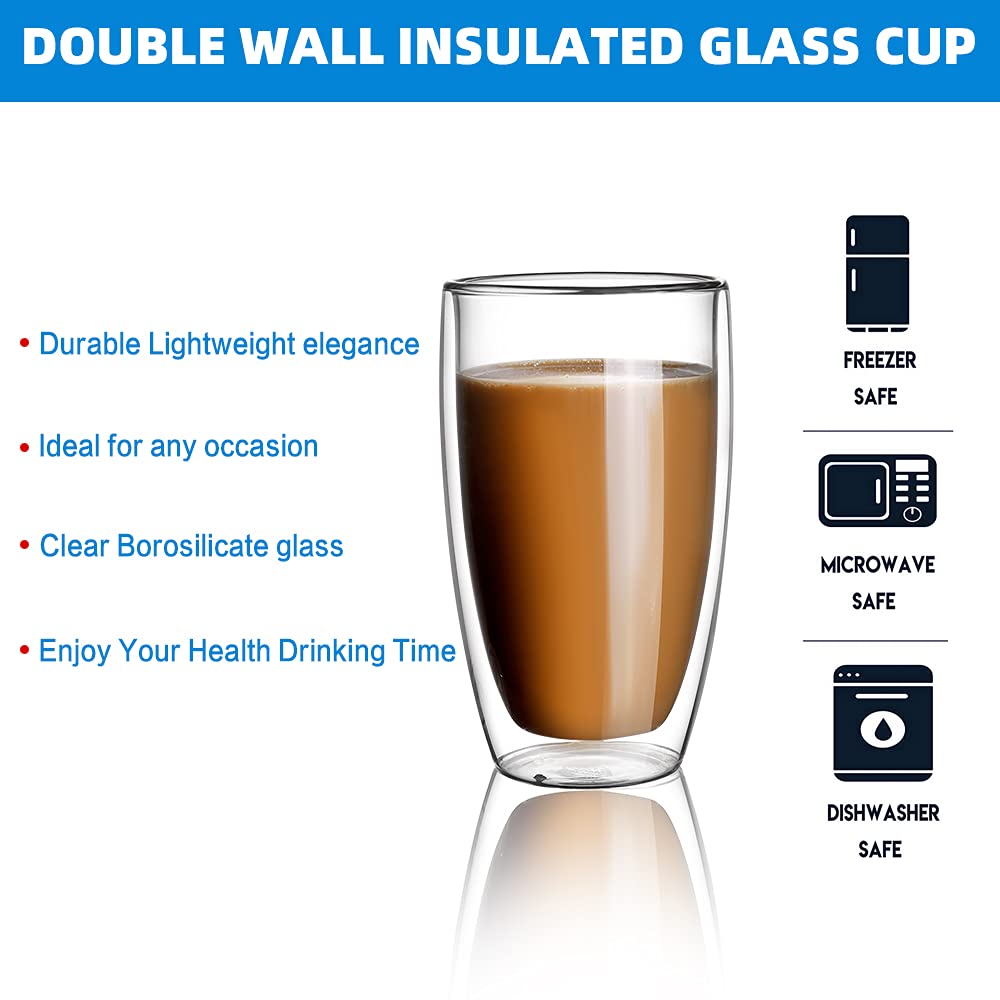 CNGLASS 2-piece coffee mug set perfect for home or office.