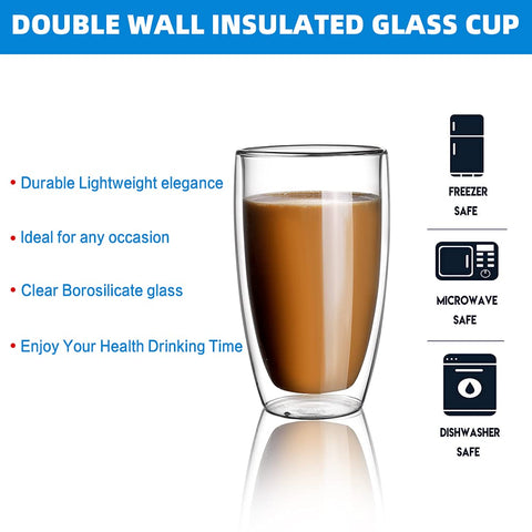CNGLASS 2-piece coffee mug set perfect for home or office.