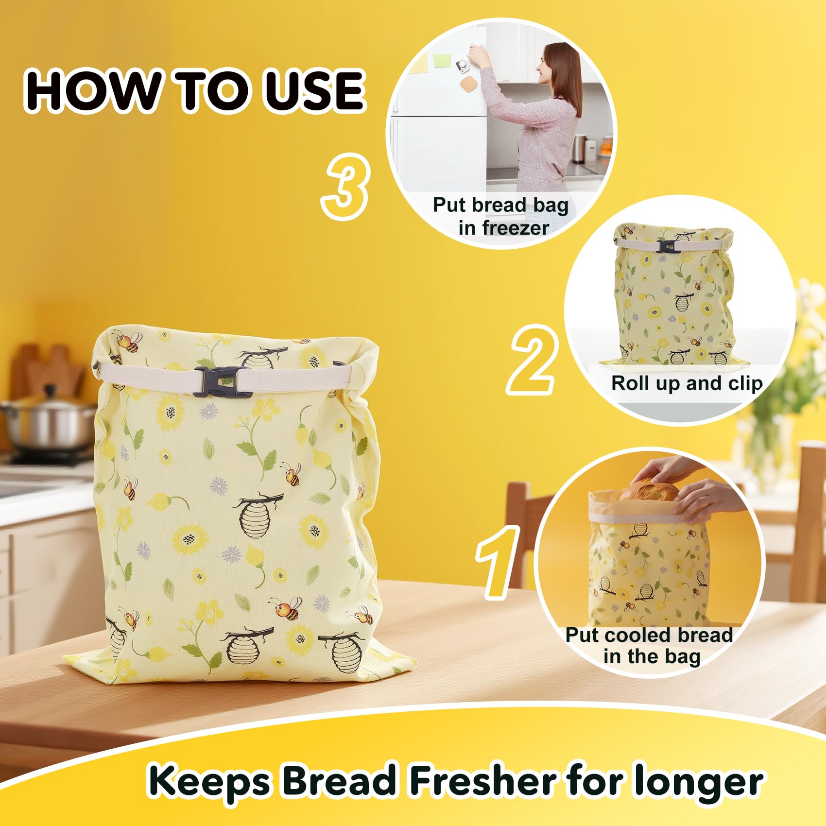 Cnkaite bags repurpose for fruits and veggies, compact eco-friendly storage.