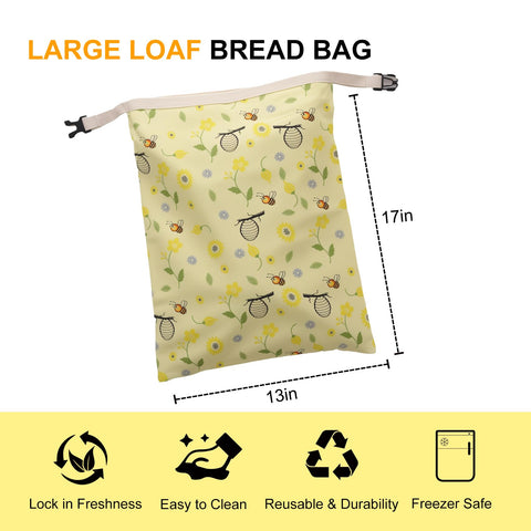 Cnkaite bread bag stores baguette with natural breathability and long-lasting freshness.
