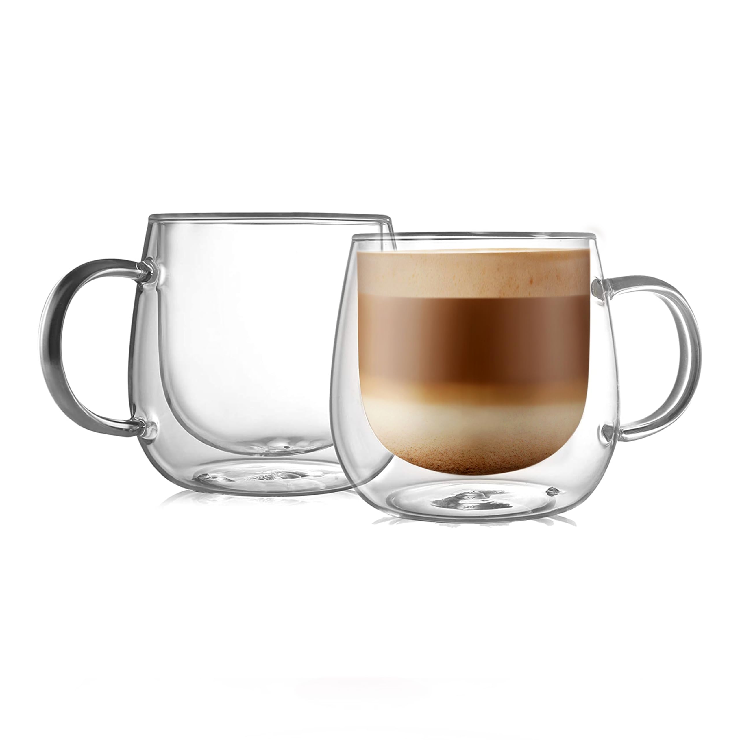 CNGLASS 16oz double-walled mug in a 2-pack keeps coffee hot longer.