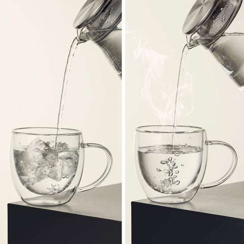 CNGLASS microwave and dishwasher safe mug for convenient care.