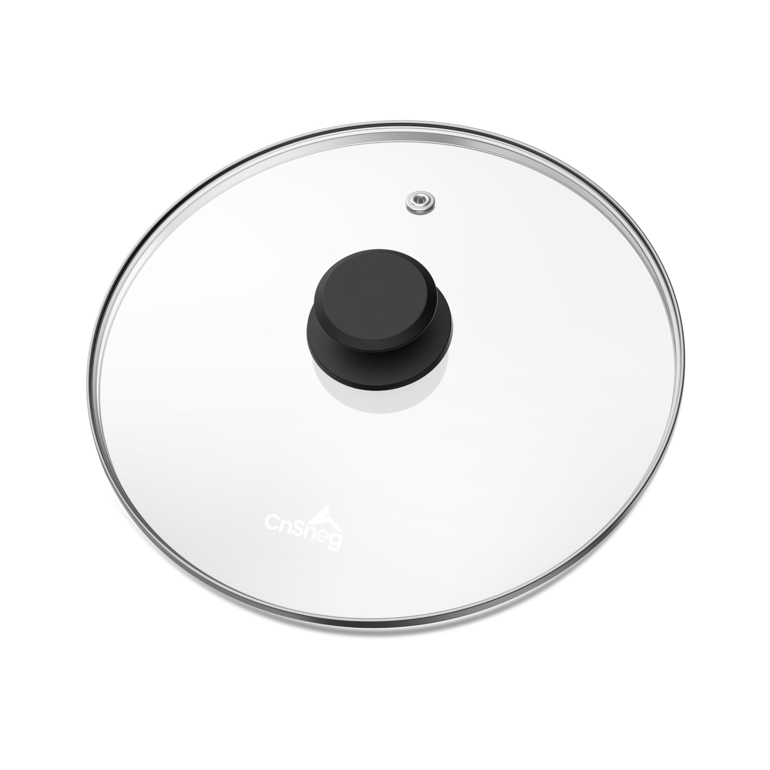 CnSneg 10.5 inch tempered glass lid on pan for clear cooking visibility