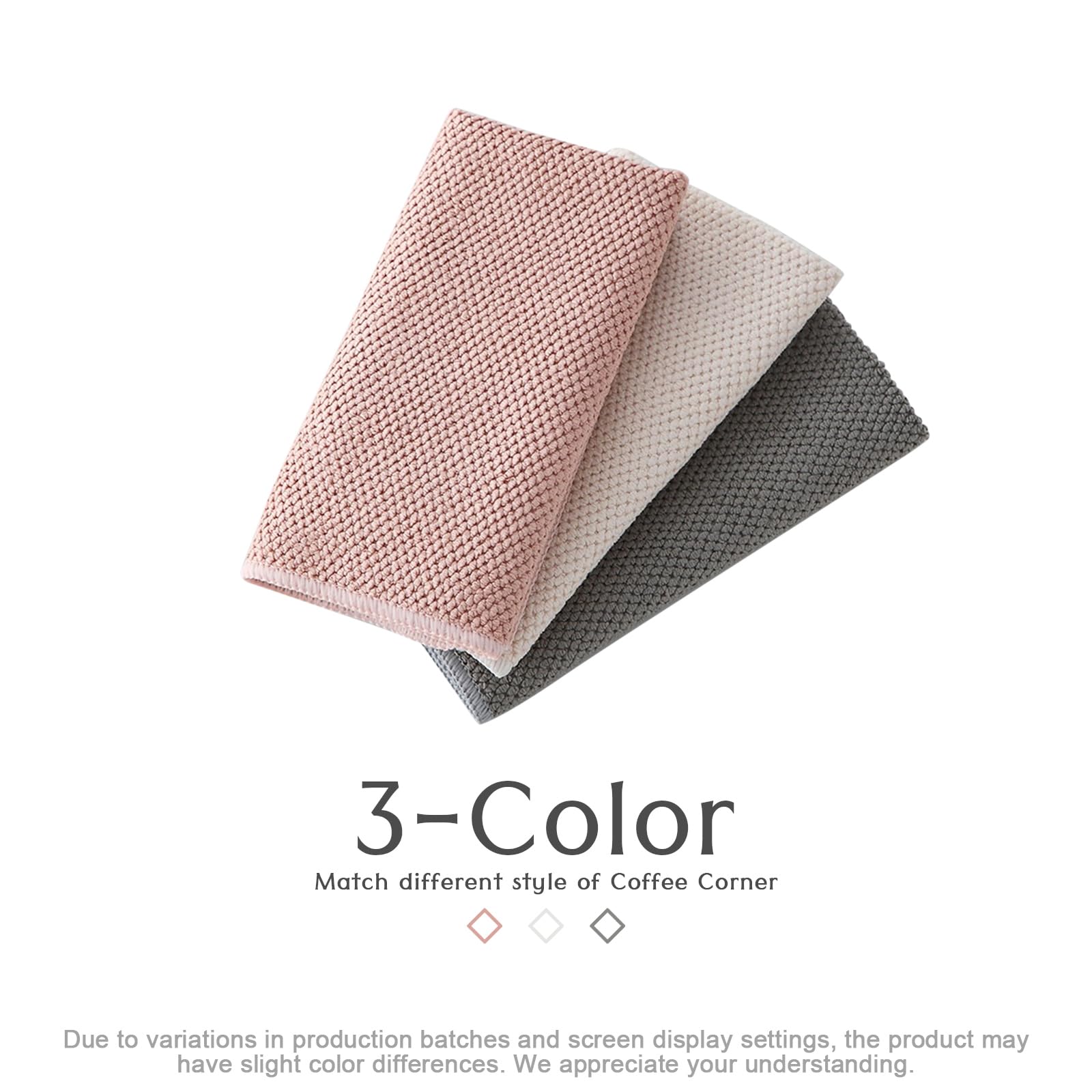 Cnyobvi microfiber towels absorb milk splashes quickly on steam wands