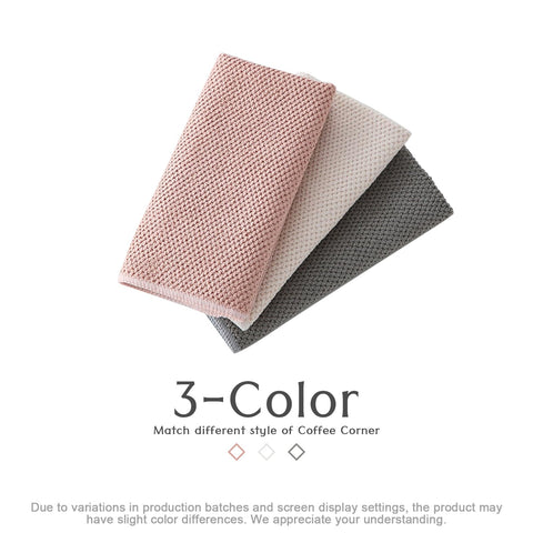 Cnyobvi microfiber towels absorb milk splashes quickly on steam wands