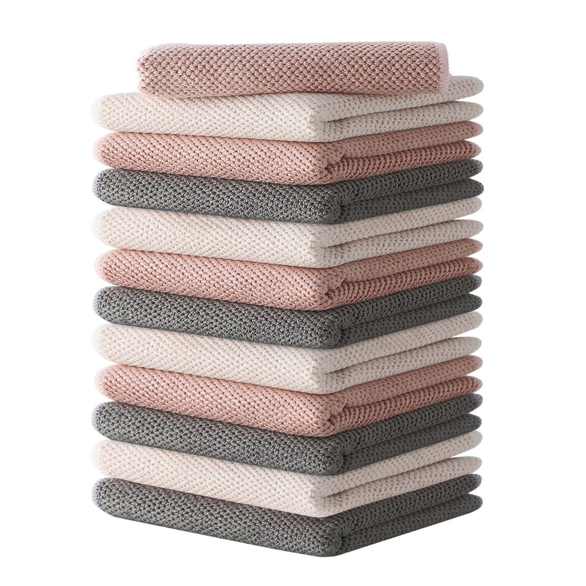 Cnyobvi barista towels with waffle weave absorbing spills during espresso preparation