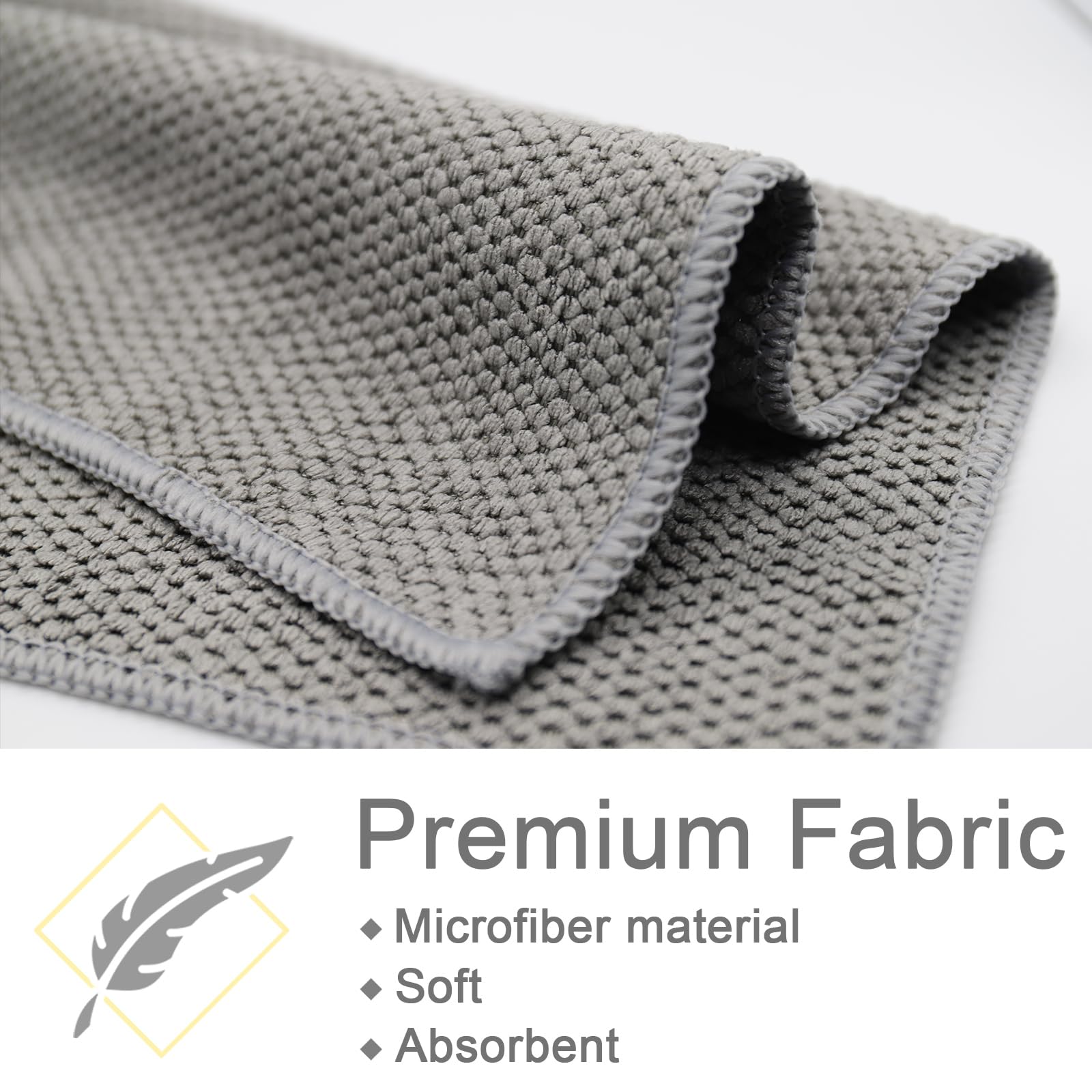 Cnyobvi microfiber cloths for espresso cleaning glide softly over delicate surfaces.