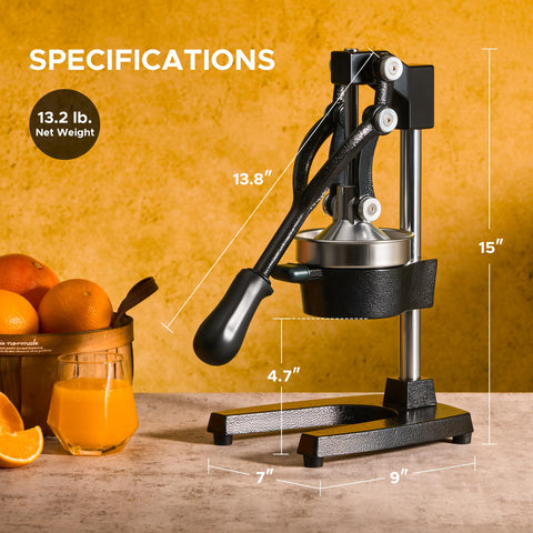 CO-Z cast-iron body provides durable performance for daily use in kitchens and small cafes.