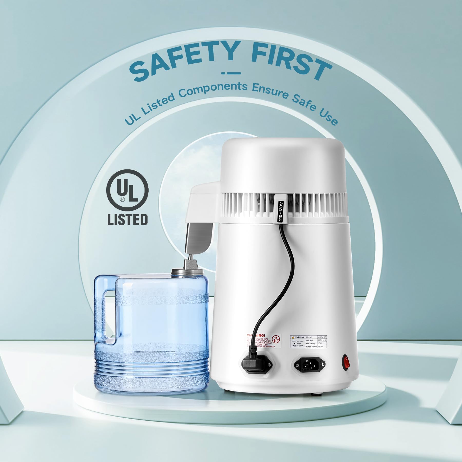 CO-Z distiller 304 stainless interior delivers durable heat resistance and easy cleaning.