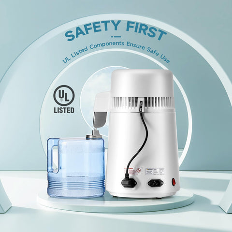 CO-Z distiller 304 stainless interior delivers durable heat resistance and easy cleaning.