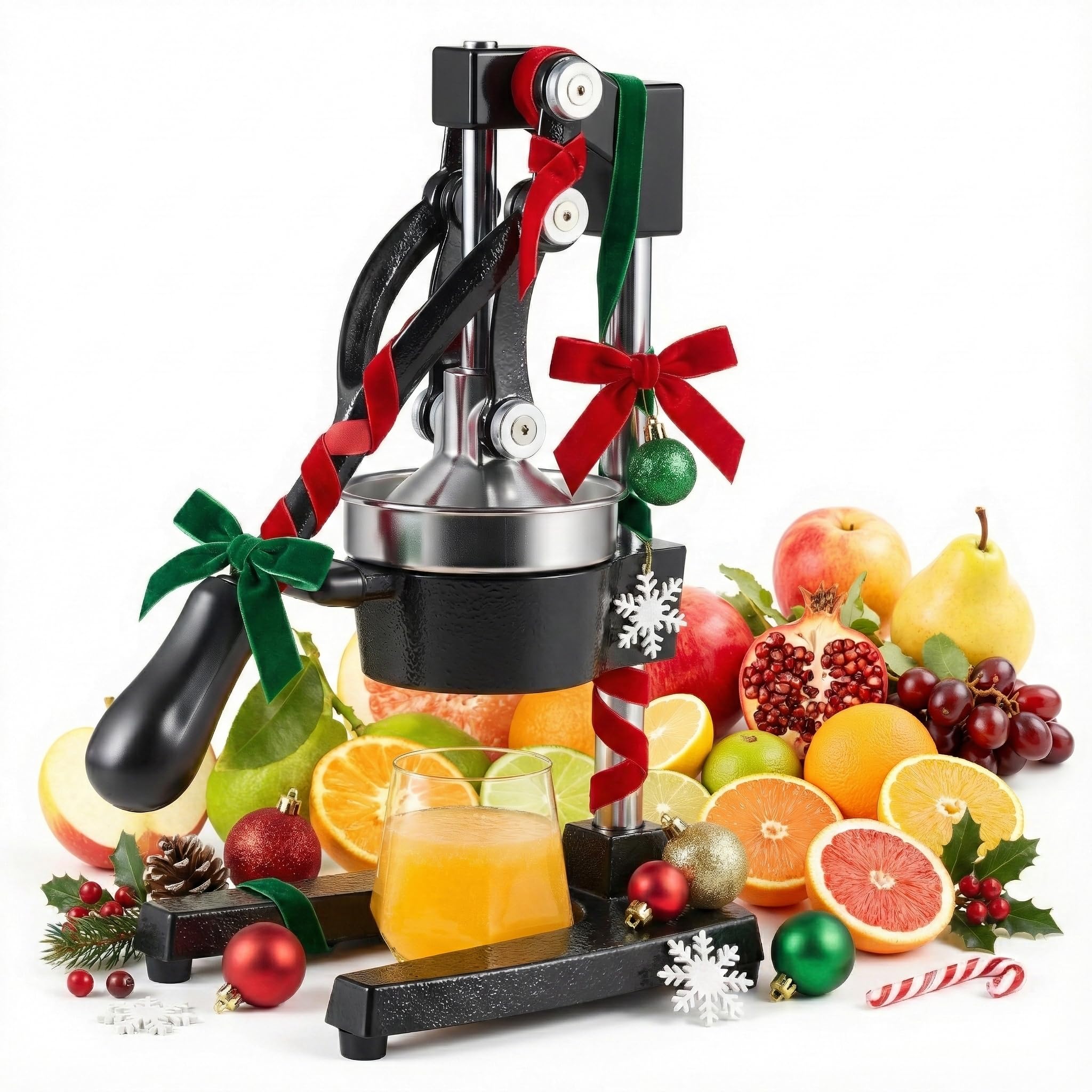 CO-Z manual citrus juicer lever-action delivers smooth, high-juice extraction from oranges and lemons.