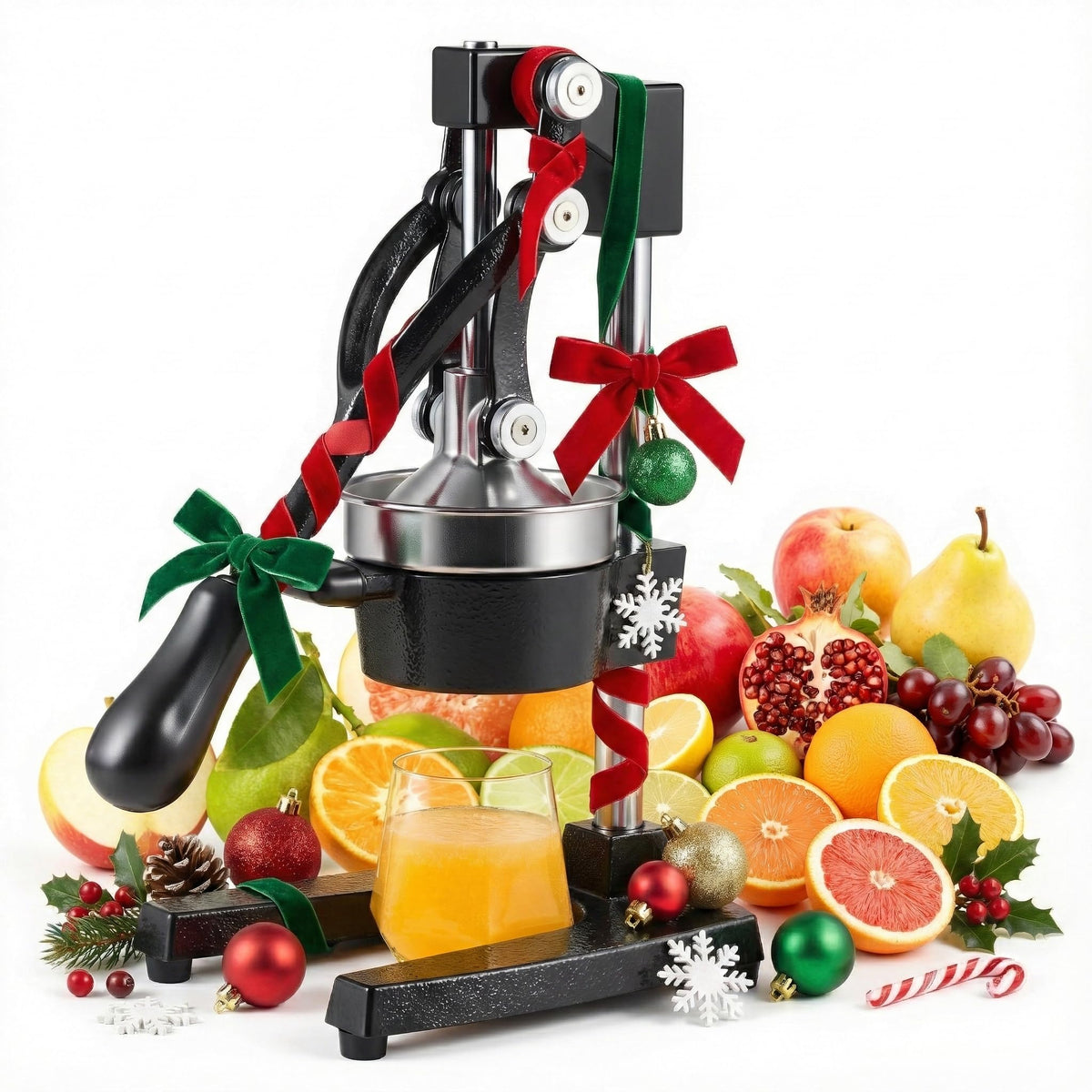 CO-Z manual citrus juicer lever-action delivers smooth, high-juice extraction from oranges and lemons.