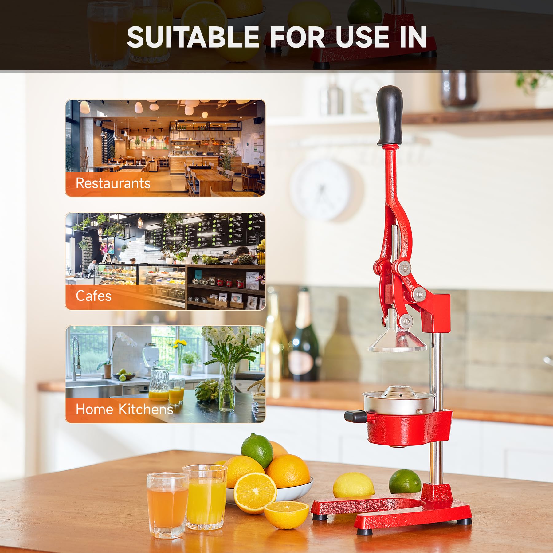 CO-Z red ergonomic handle ensures comfortable squeezing during use